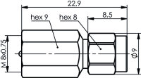 Adapter FME-SMA (M-M) (Telegärtner J01703A0009)