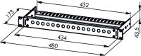 19" Rangierverteiler Economy V 1 HE für 16 BNC...