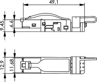 STX IP20 RJ45 Stecker, feldkonf. AWG22-26 Cat.6 Class EA...