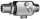N-Überspannungsableiter, 50 Ohm 230 V, f-f, Einbau (Telegärtner J01028C0045)