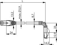 Patchkabel S/FTP Cat.6A (ISO/IEC), 3,0m MP8 FS500, LSZH,...