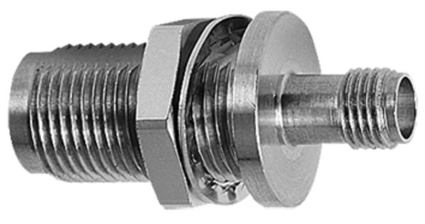Adapter TNC-SMA (F-F) 50 Ohm mit Flansch 18 GHz V2A (Telegärtner J01019A0028)
