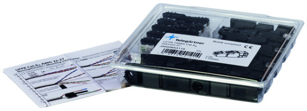 UFP8 T568B Cat.6A (10Stk im Blister) AWG23-22/1, AWG23-22/7 (Telegärtner J00026A3113)