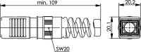 STX V4 Steckergehäuse BP m. Knickschutz...