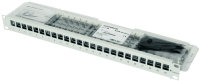 19" Panel 1HE RAL 7035 inkl. KAF + 24 x AMJ K Cat.6A...