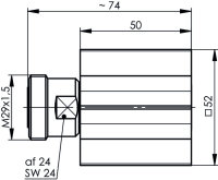 7-16-Abschlusswiderstand 50 Ohm (F) 10 Watt, 7.5 GHz...