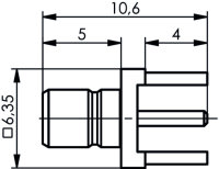 SMB-Anbaustecker für LTP AU (Telegärtner...