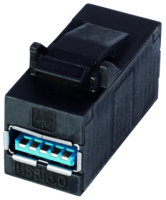 USB-Keystone 3.0 (f-f) Typ A RAL 9005 (Telegärtner...