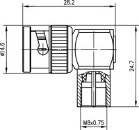 Winkeladapter BNC-FME (M-M) (Telegärtner J01008A0059)