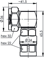 7-16 Winkelstecker SIMFIX PRO G21 (1/2")...