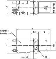 BNC-Einbaubuchse für LTP (Telegärtner J01001F0002)