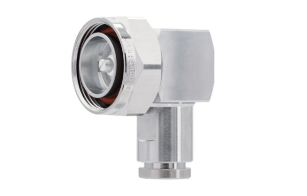 7-16 Kabelwinkelstecker 50 Ohm, IP67 Low Loss 400 Kabel, Feldmontage-Type (Telegärtner J01120A0112)