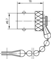 BNC-Abdeckkappe CW 282/U (F) (Telegärtner H00000A1943)