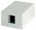 Modul-Aufn. 1-fach Ap compact 46x64 alpinweiß, für 1 AMJ/AMJ-S/UMJ-Module (Telegärtner H02000A0064)