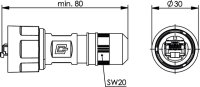 STX V1 RJ45 Steckerset AWG24-27 Cat.6A (ISO)...