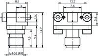 SMA Edge-Mount-Buchse 18 GHz (f) (Telegärtner J01151A1396)
