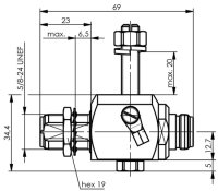 N-Überspannungsableiter, 50 Ohm 230 V, f-f, Einbau...