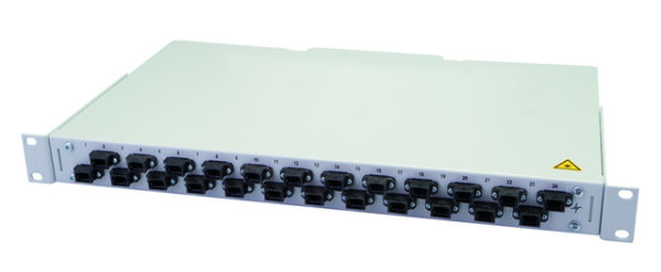 19" LWL-Rangierverteiler BASIS V 1 HE m.24xMPO Kuppl. (Telegärtner H02030A0661)