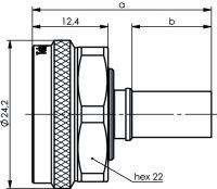 4.3-10 Kabelstecker Cr/Cr Push-Pull G30 (1.5/3.8), G54...