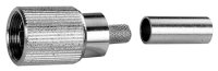 1,6/5,6 Stecker Schraub Cr/Cr 75 Ohm G12...