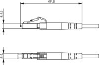 LC SIMPLEX STECKER MULTIMODE Keramik, schwarz,...