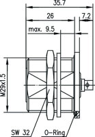 7-16 Kabeleinbaubuchse 50 Ohm G10 (UT-141)...