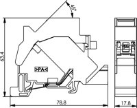 Tragschienen-Verbinder TS45 inkl. AMJ-S-Modul Cat.6A...