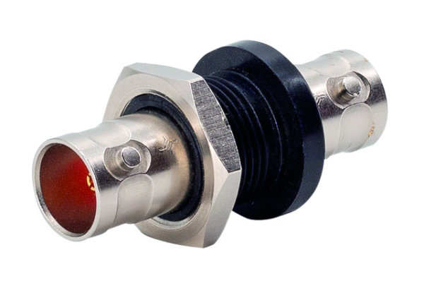 BNC-Einbaukupplung mit Isolierflansch (f-f), 75 OHM, UHD (Telegärtner J01005A0009)