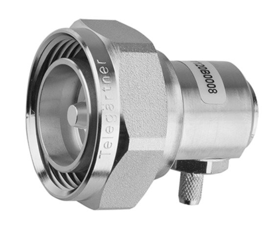 7-16 Winkelstecker Cr 50 Ohm G1 (RG-58C/U); RG-141A/U (Telegärtner J01120B0007)