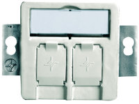 Modul-Aufnahme 50x50 2-fach UP/50 für BR, 45°...