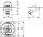 Modulaufnahme AMJ-S 1-fach UP/0 flex inkl. 1 AMJ-S DD Modul Cat.6A T568B (Telegärtner J00020A0525)