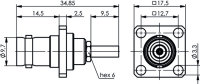 BNC-Einbaubuchse mit Flansch G7 (RG-316/U)  612...