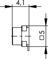 SMP-Stecker für LTP in SMT, 50 Ohm Limited Detent...