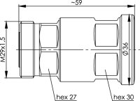 7-16 Kabelbuchse SIMFIX CA-PRO G24 (7/8"); G52...