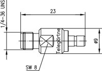 Adapter SMA-SMB (F-M) 50 Ohm (Telegärtner J01155A0051)
