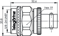 Adapter BNC-N (f-m) UG 201/U (NI) (Telegärtner...