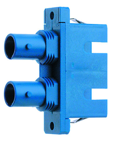 ST/SC Duplex Adapter Single- u. Multimode Keramikhülse, Metallgehäuse (Telegärtner J08082A0007)