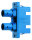 ST/SC Duplex Adapter Single- u. Multimode Keramikhülse, Metallgehäuse (Telegärtner J08082A0007)