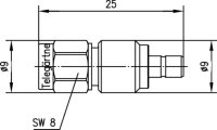 Adapter SMA-SMB (M-M) 50 Ohm (Telegärtner J01155A0021)