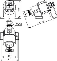 STX V4 AP-Dose RJ45 Modul A Cat.6A (ISO/IEC)...