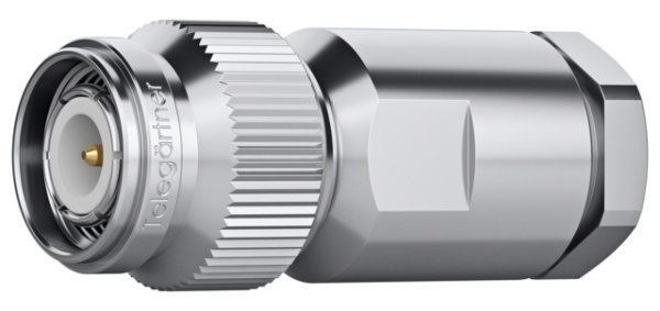 TNC-Kabelstecker Feder/Klemm, 50 Ohm Low Loss 240 Kabel, Feldmontage-Type (Telegärtner J01010A0069)