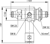 N-Überspannungsableiter (F-F) Einbau, 380-512 MHz;...