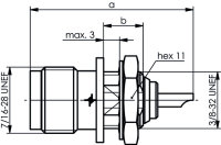 TNC-Einbaubuchse löt 50 Ohm (Telegärtner...