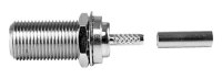 F-Kabeleinbaubuchse löt/Cr 75 Ohm G4 (RG-179B/U) (Telegärtner J01601A0008)