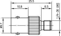 Adapter BNC-SMA (F-F) (Telegärtner J01008A0019)