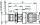 R-TNC Überspannungsableiter 50 Ohm (M/Rev-F/Rev) Einbau, 6 GHz (Telegärtner J01017R0000)