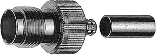 R-TNC-Kabelbuchse Reverse Cr/Cr G1 (RG-58C/U) (Telegärtner J01011R0003)