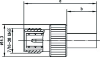 R-TNC-Kabelbuchse Reverse Cr/Cr G1 (RG-58C/U)...