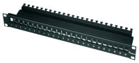 19" Modulträger 1 HE, schwarz für 24...