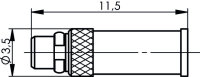 MMCX-Kabelstecker Cr/Cr 50 Ohm G3 (RG-178B/U)...